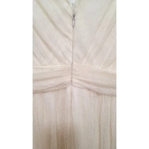 NWT! Lulus Mesmerized By You Cream Dotted Tulle Midi Dress - Picture 7 of 13